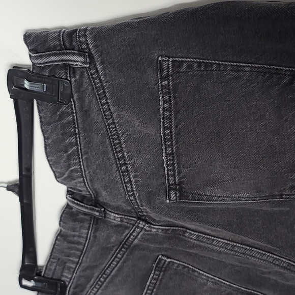 ALL SAINTS Winnie Cut Off Charcoal Black Frayed Distressed Denim Shorts Size 28 - Picture 13 of 15